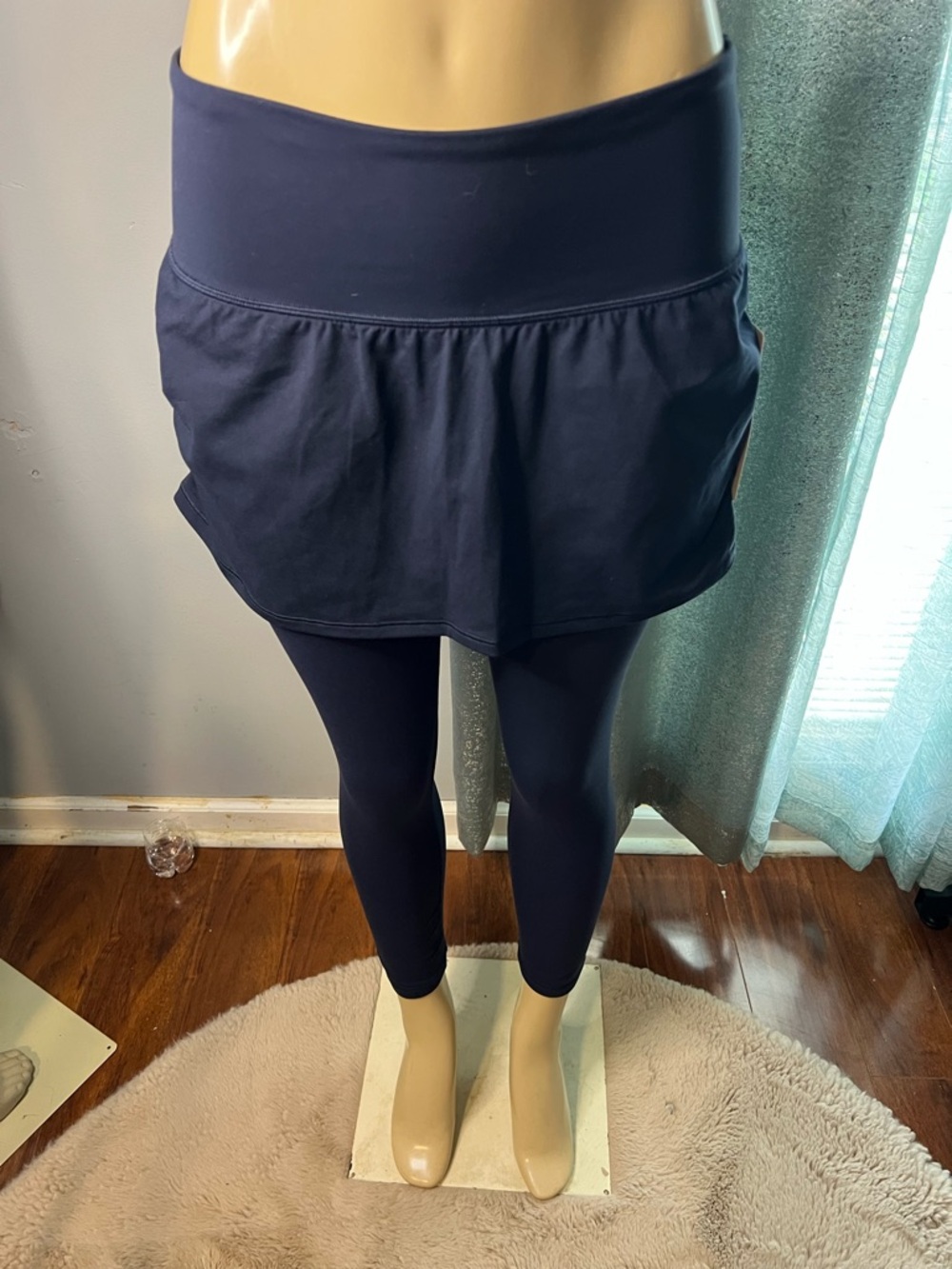 Athleta Navy Skirted Leggings - Dark Navy Active Skort